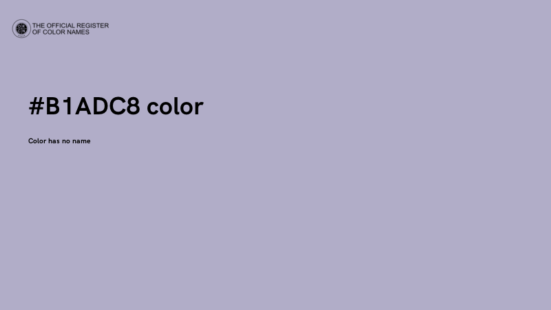 #B1ADC8 color image