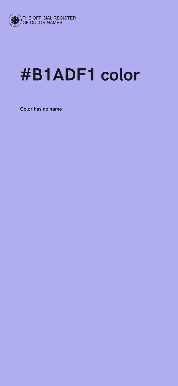 #B1ADF1 color image