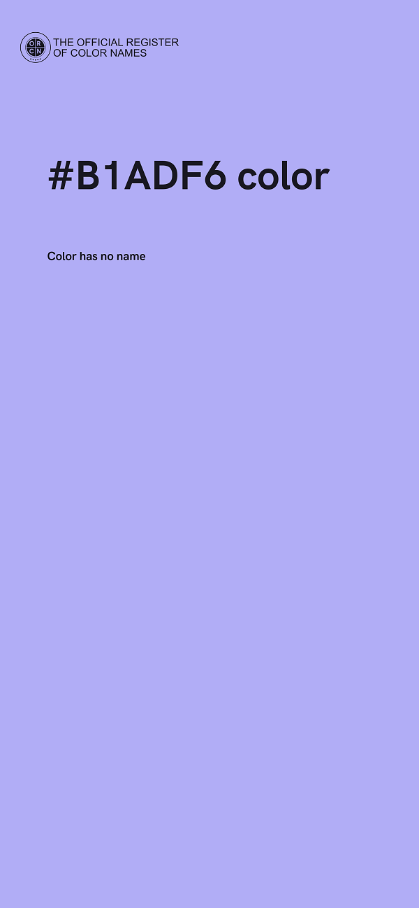 #B1ADF6 color image
