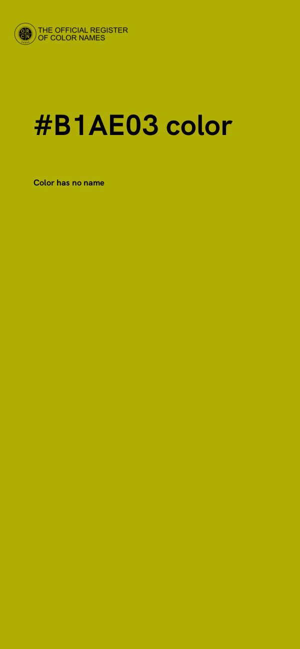 #B1AE03 color image