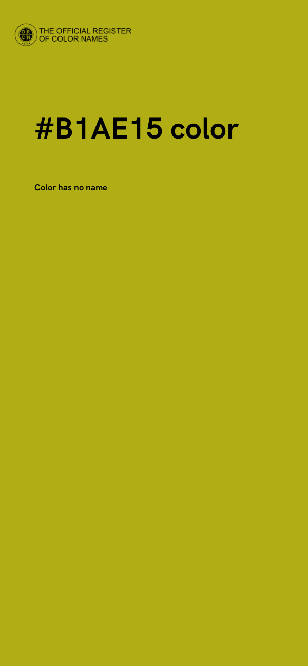 #B1AE15 color image