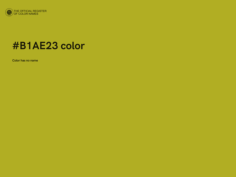 #B1AE23 color image