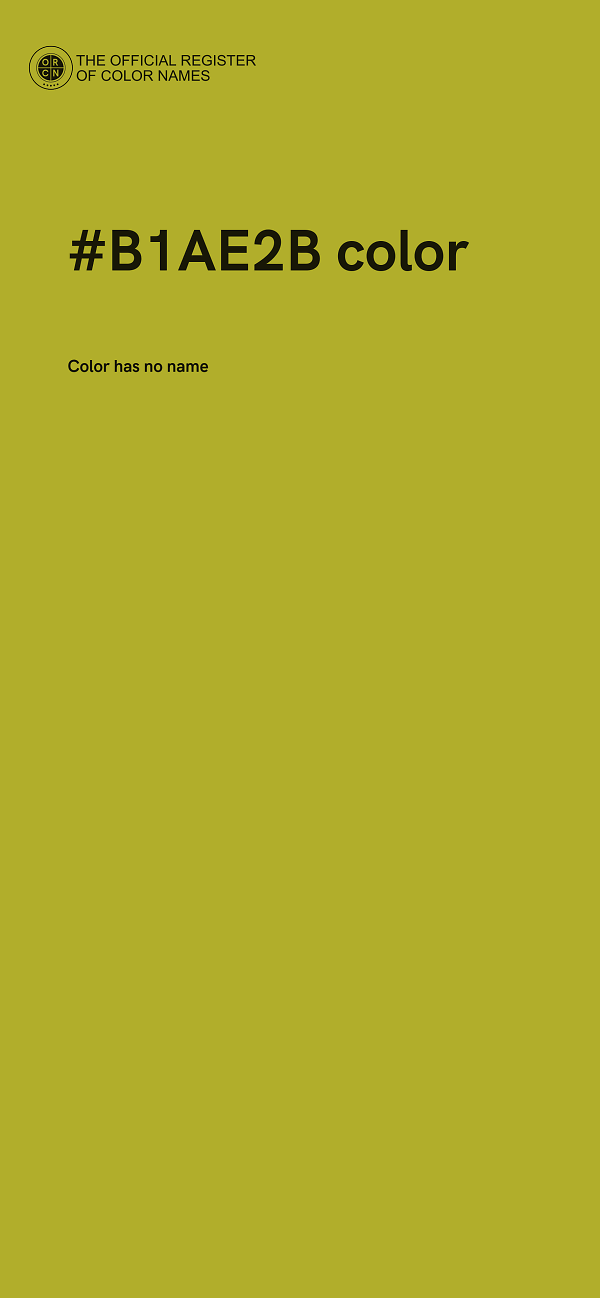 #B1AE2B color image