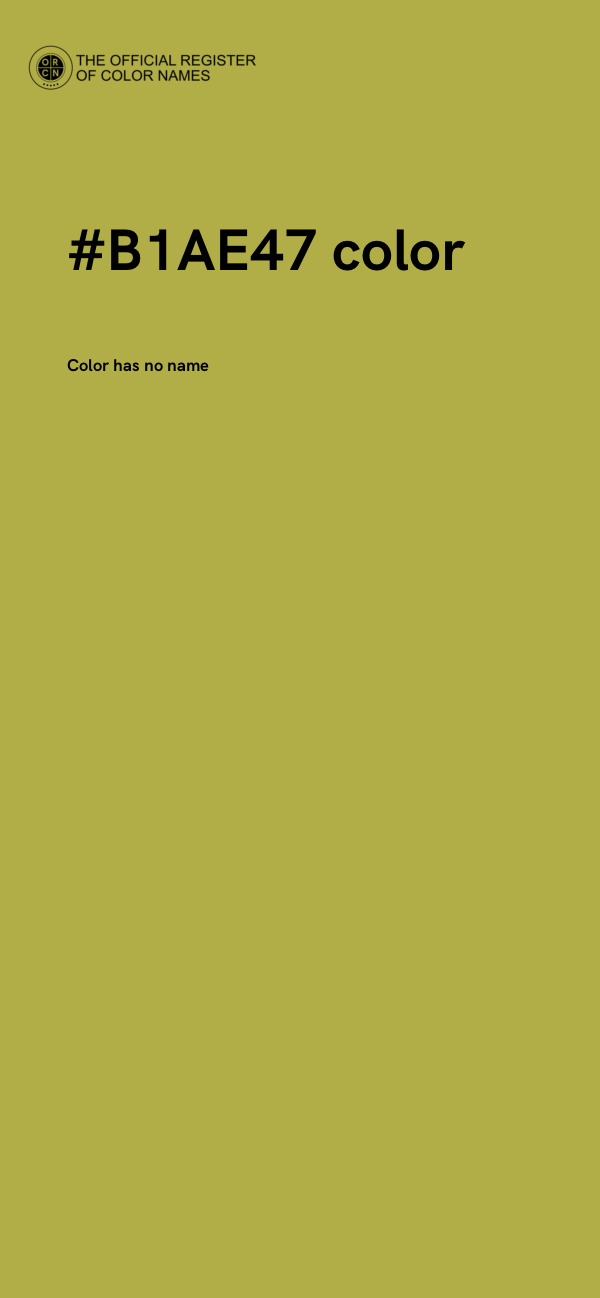 #B1AE47 color image