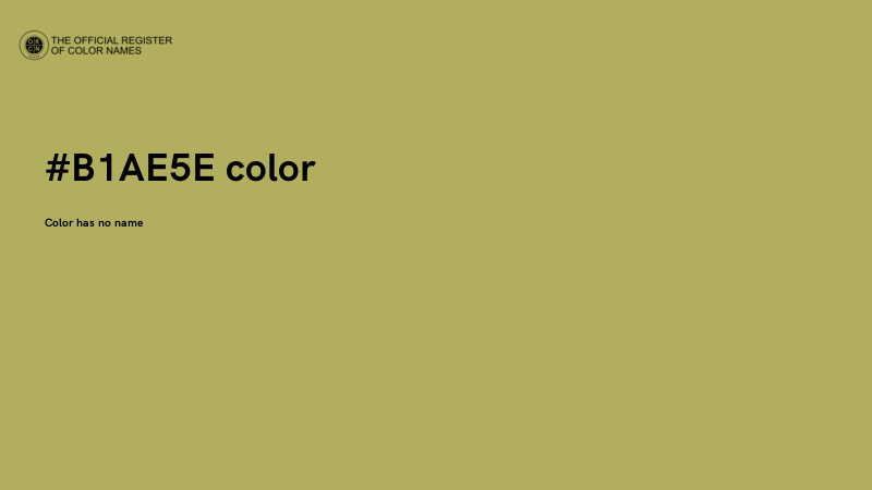 #B1AE5E color image