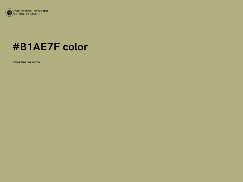 #B1AE7F color image