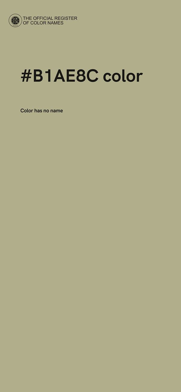 #B1AE8C color image