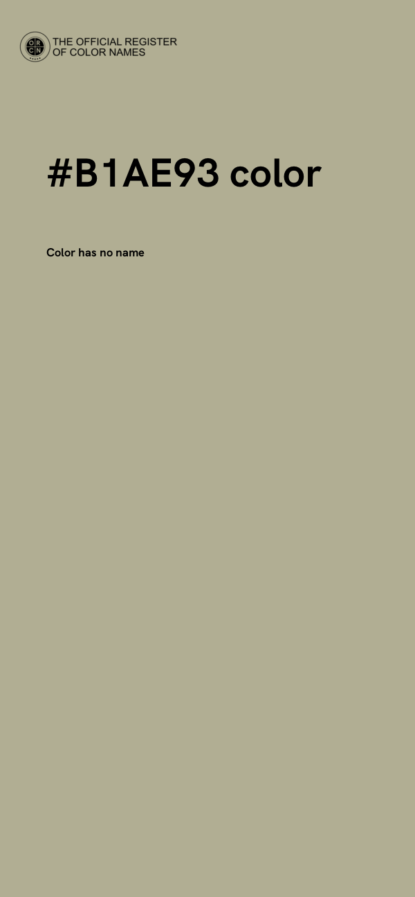 #B1AE93 color image