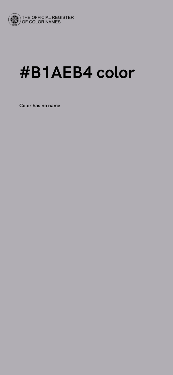 #B1AEB4 color image