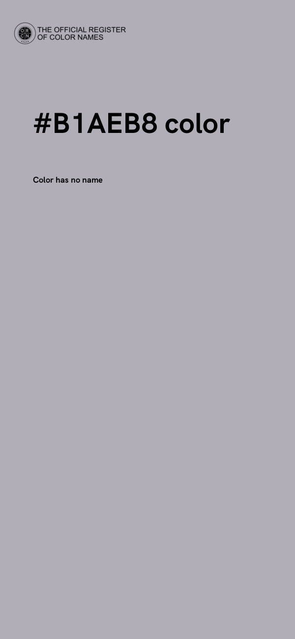#B1AEB8 color image
