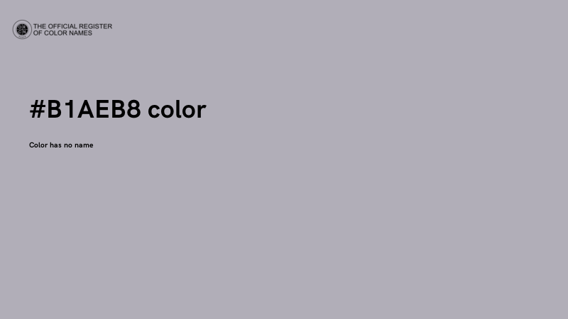 #B1AEB8 color image
