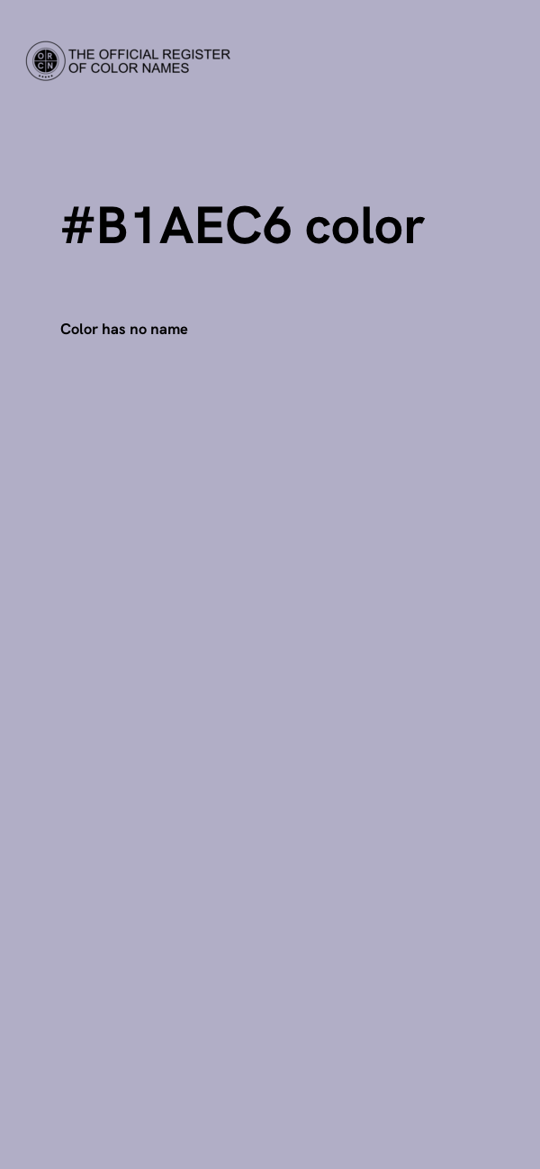 #B1AEC6 color image