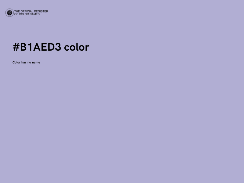#B1AED3 color image