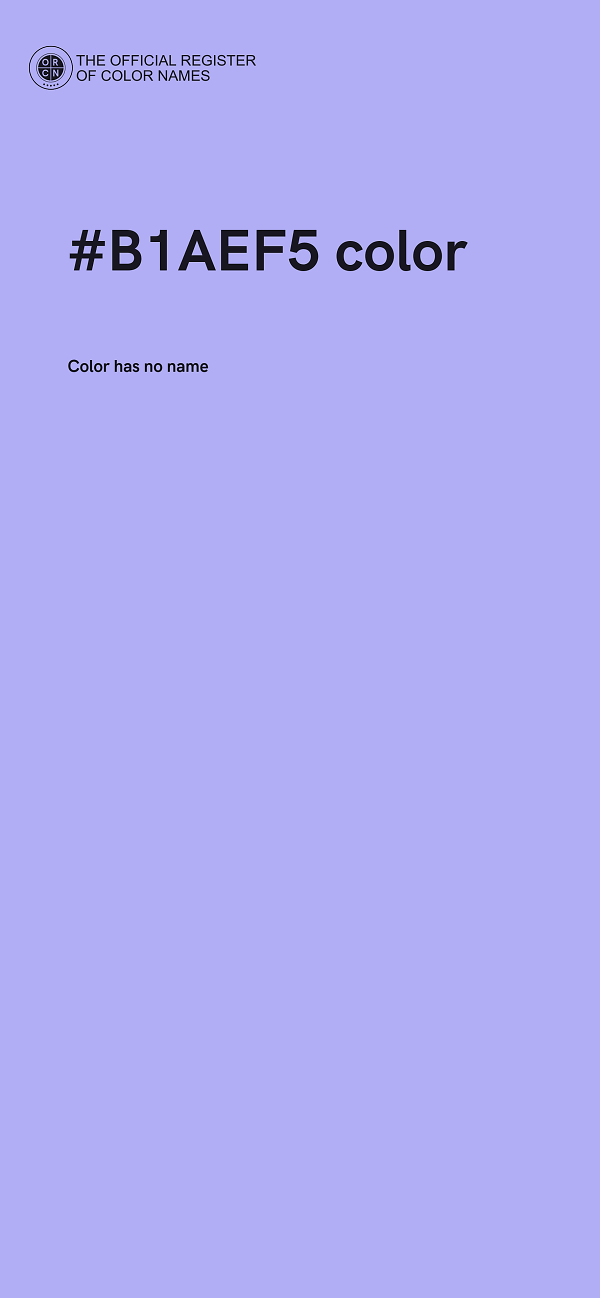 #B1AEF5 color image