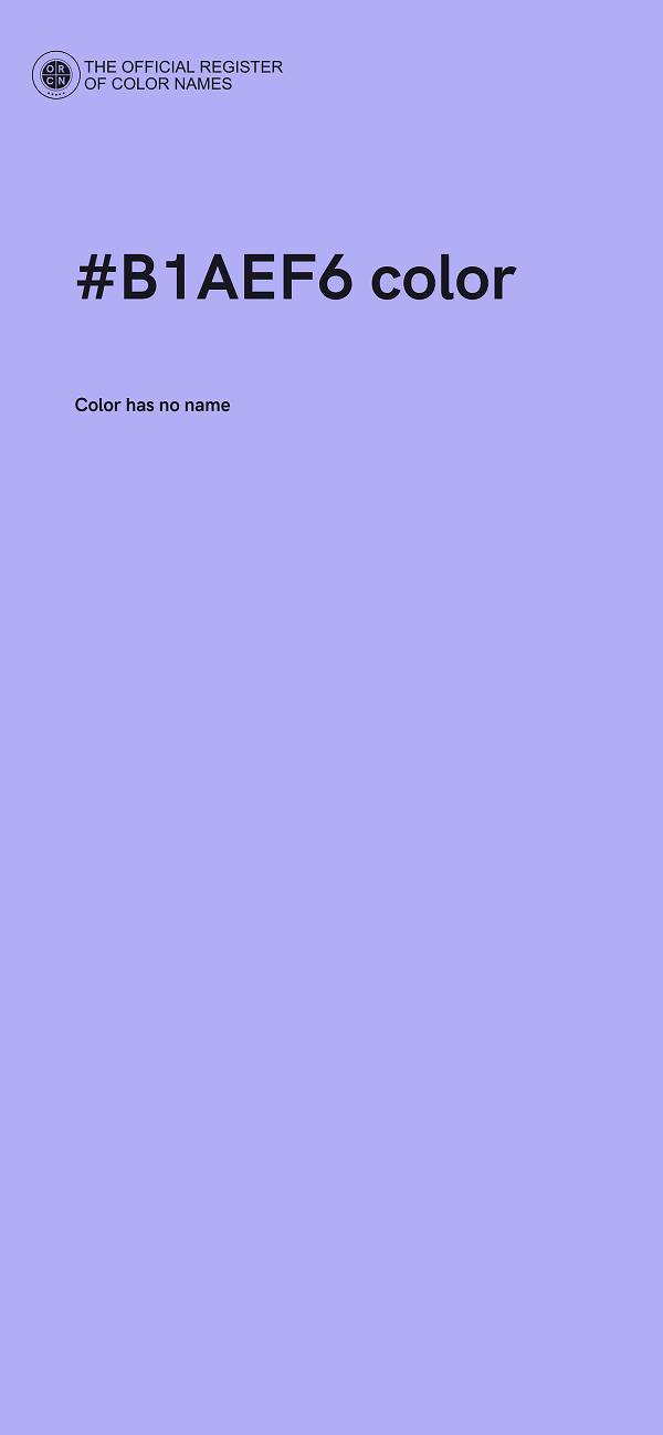 #B1AEF6 color image