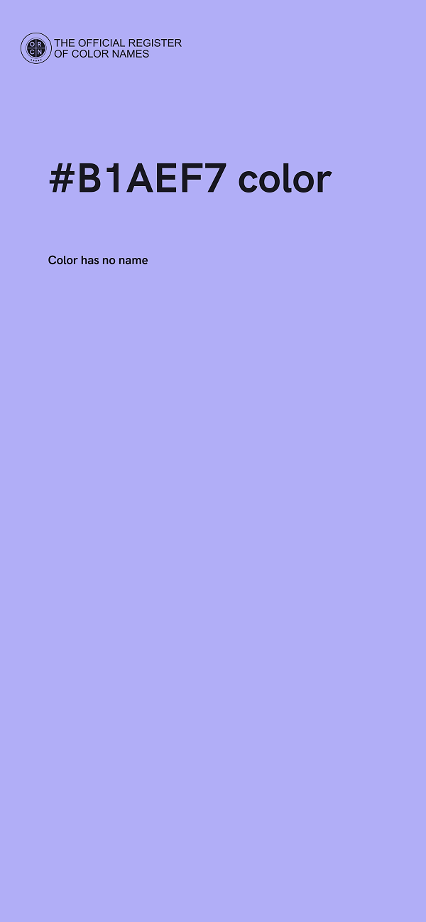 #B1AEF7 color image
