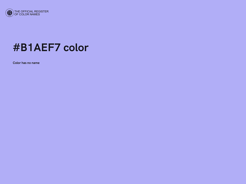 #B1AEF7 color image