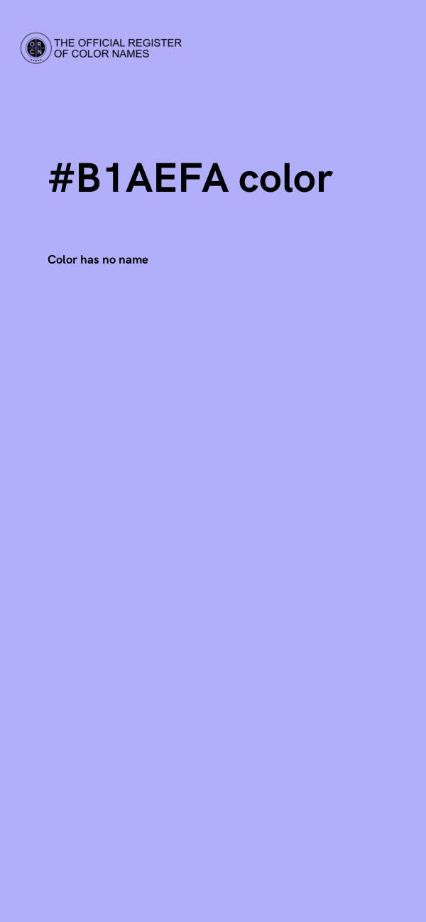 #B1AEFA color image
