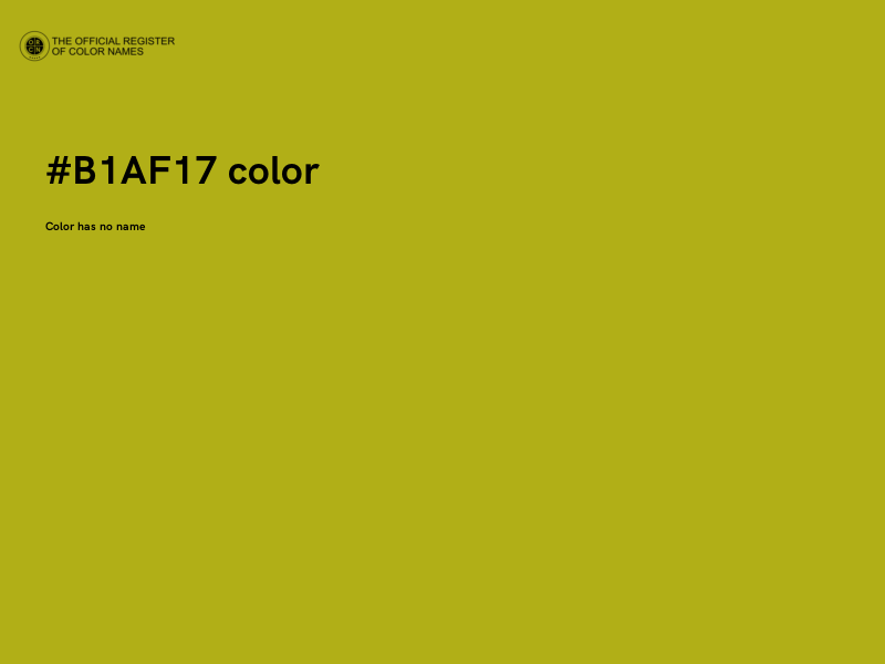 #B1AF17 color image