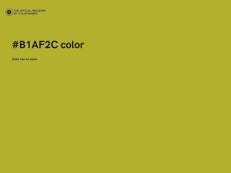 #B1AF2C color image