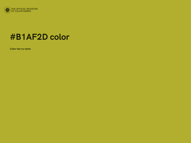 #B1AF2D color image