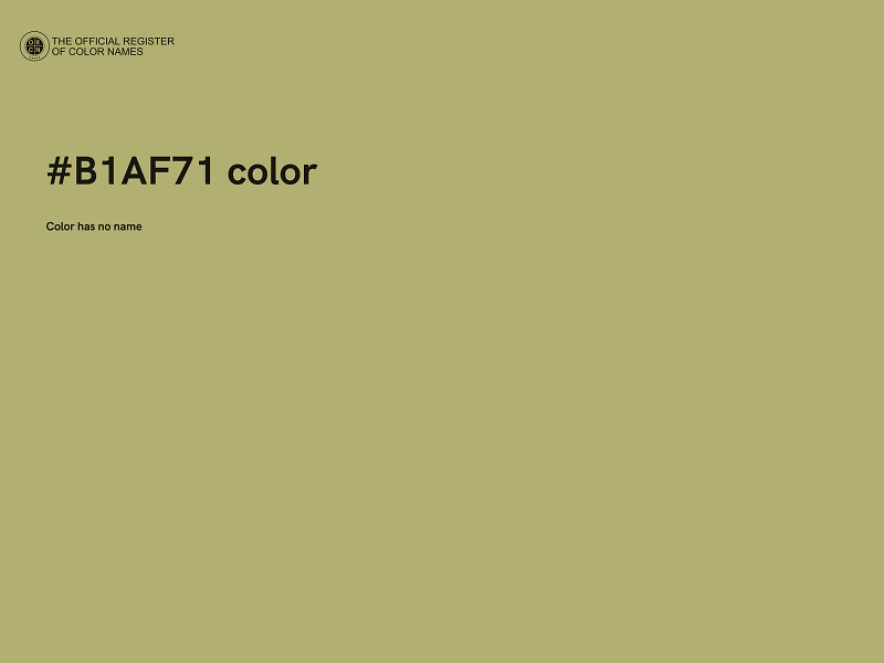 #B1AF71 color image