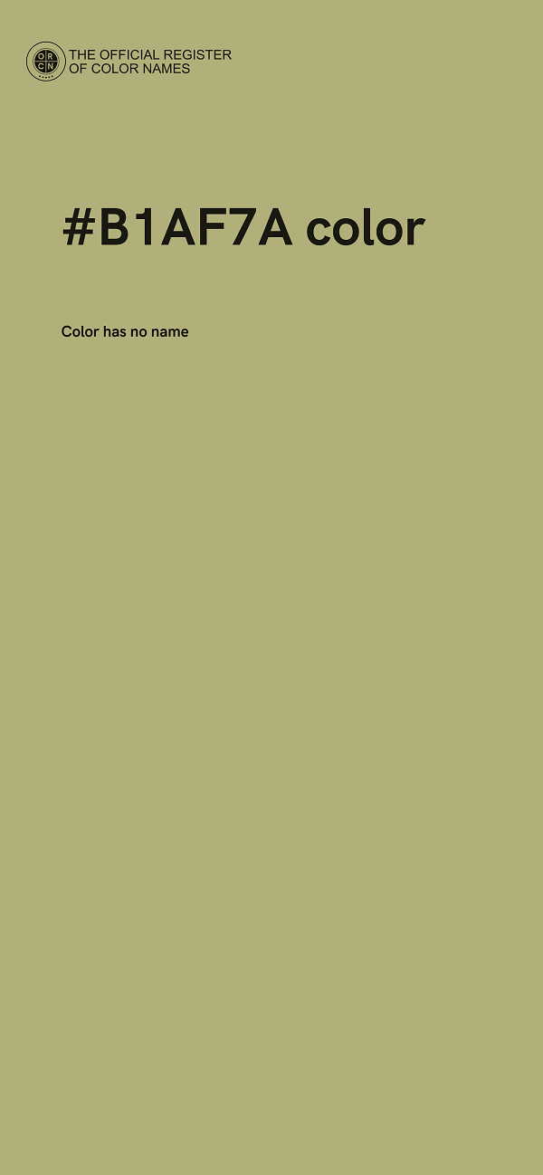 #B1AF7A color image