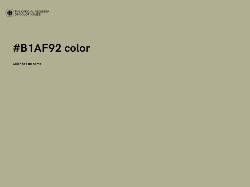 #B1AF92 color image