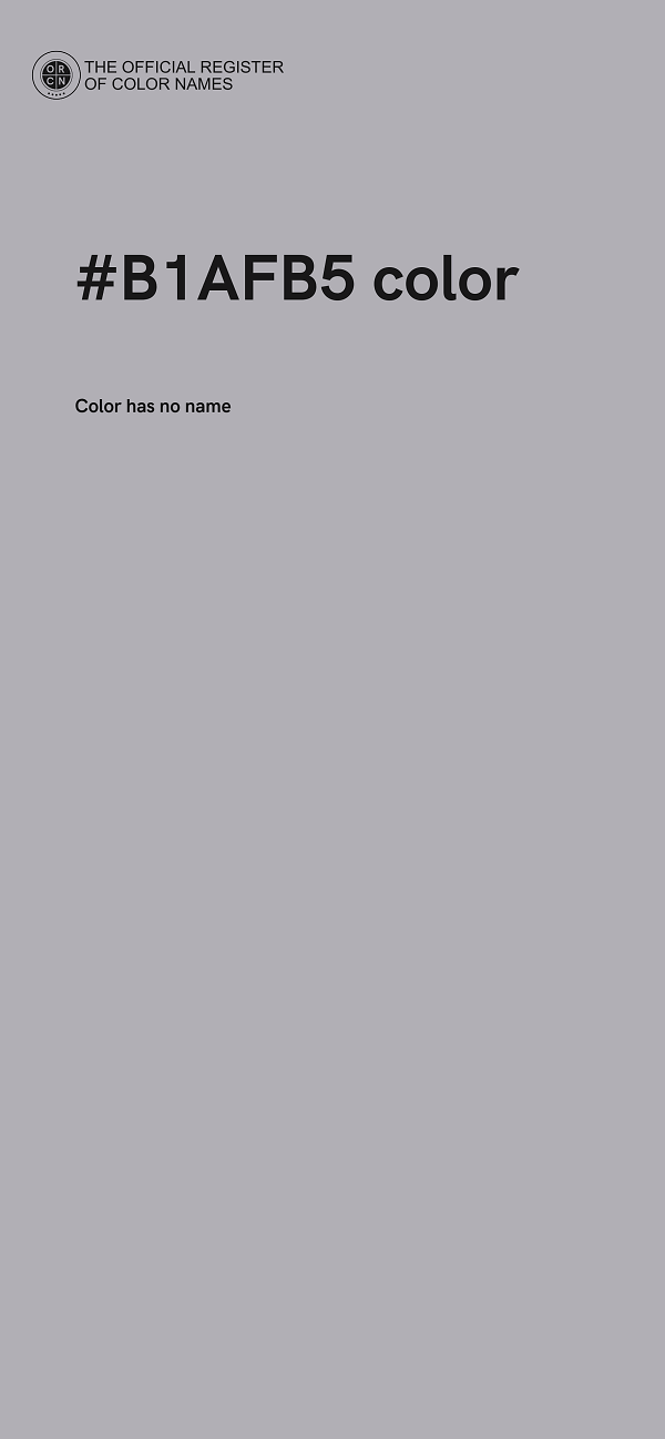 #B1AFB5 color image