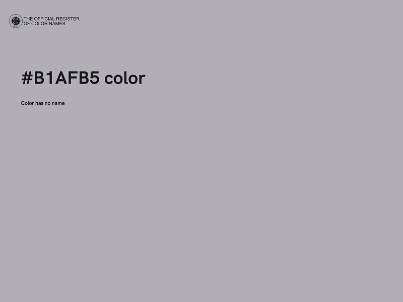 #B1AFB5 color image