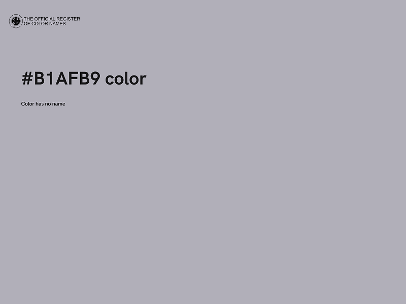 #B1AFB9 color image