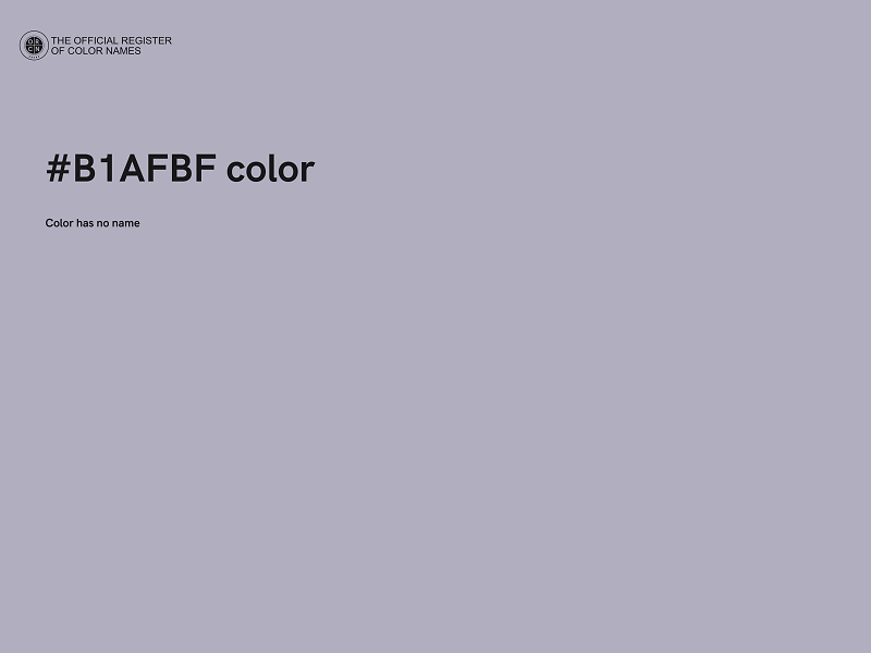 #B1AFBF color image