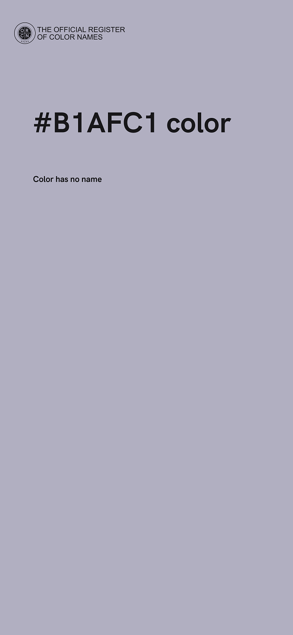 #B1AFC1 color image