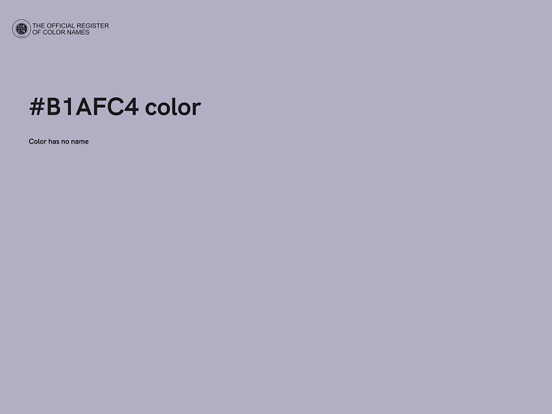 #B1AFC4 color image