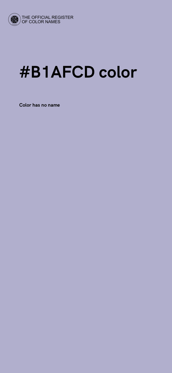 #B1AFCD color image