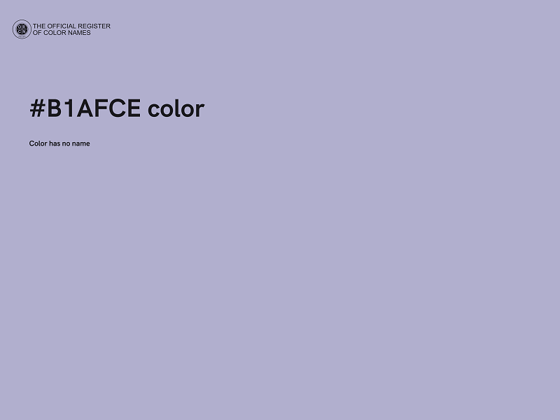 #B1AFCE color image