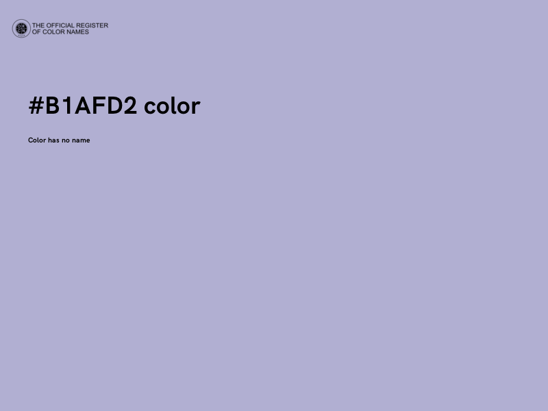 #B1AFD2 color image