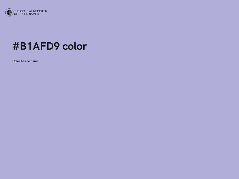 #B1AFD9 color image
