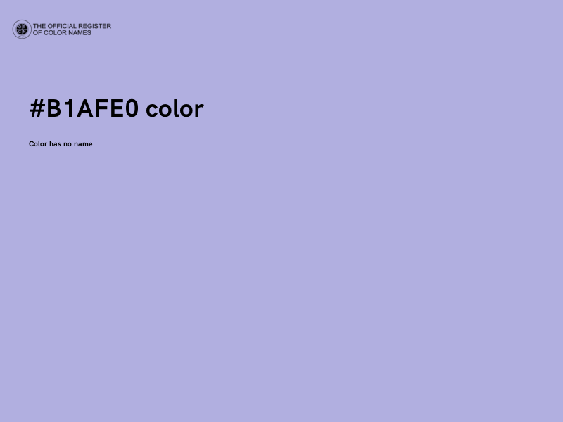 #B1AFE0 color image