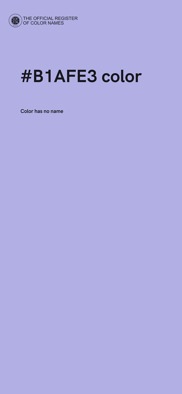 #B1AFE3 color image