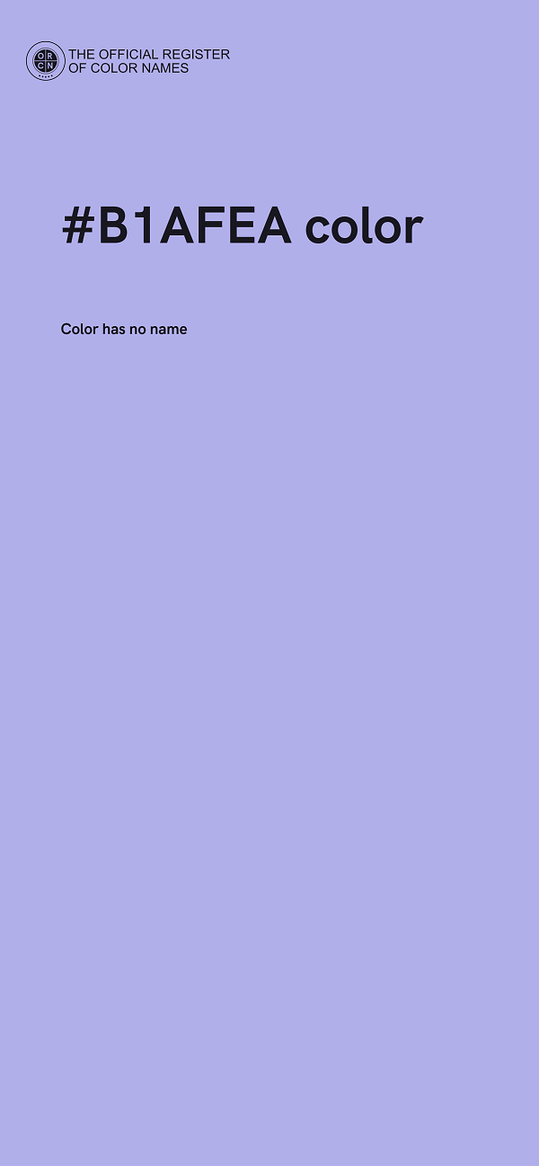 #B1AFEA color image