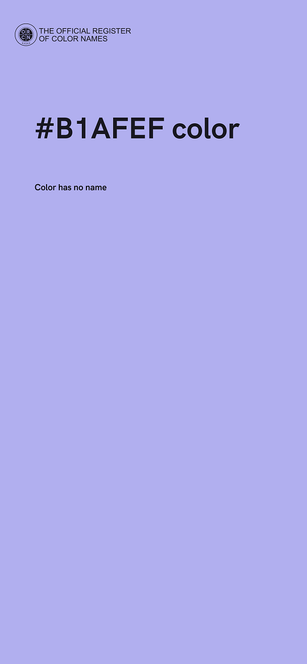 #B1AFEF color image
