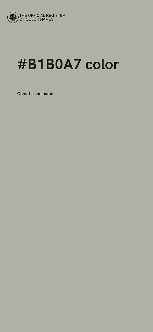 #B1B0A7 color image