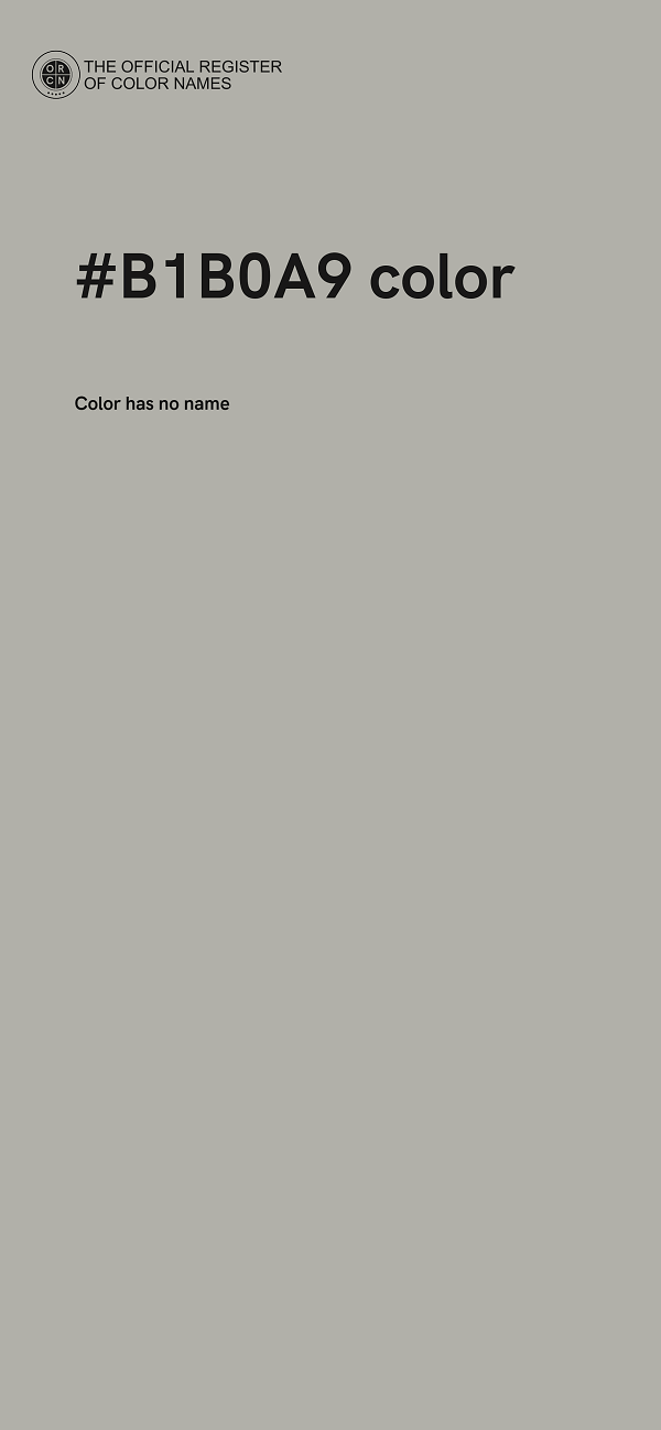 #B1B0A9 color image