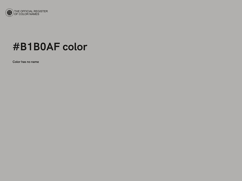 #B1B0AF color image