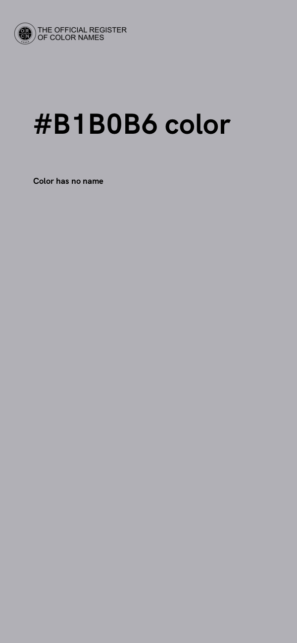 #B1B0B6 color image
