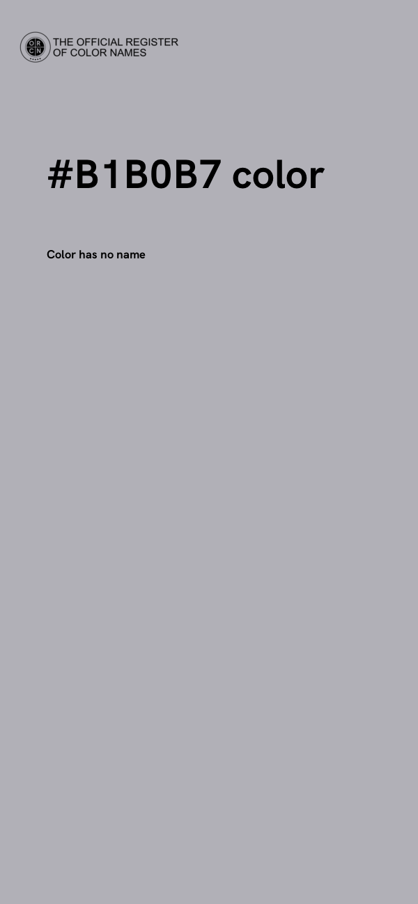 #B1B0B7 color image