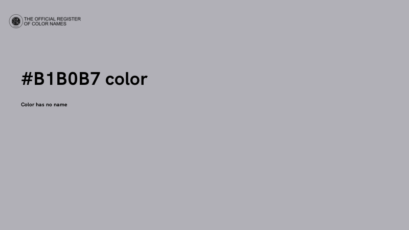 #B1B0B7 color image