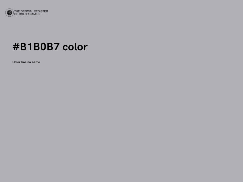 #B1B0B7 color image