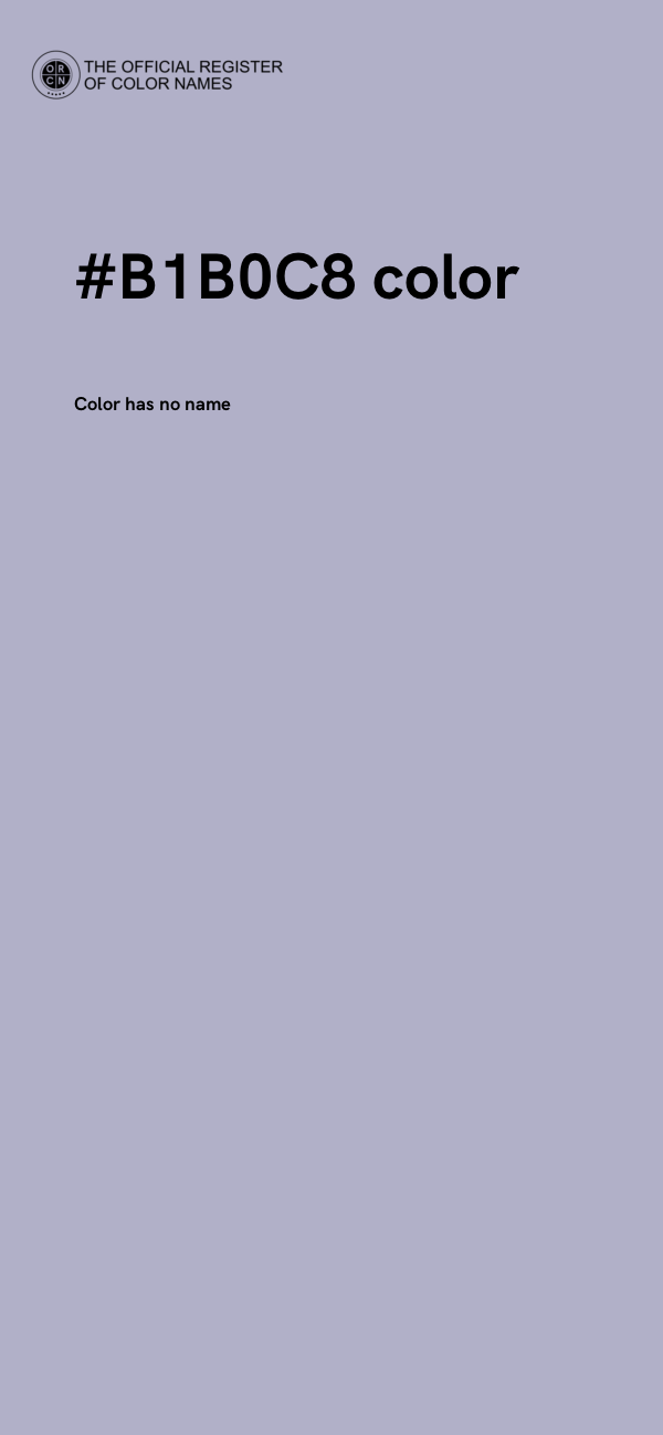 #B1B0C8 color image